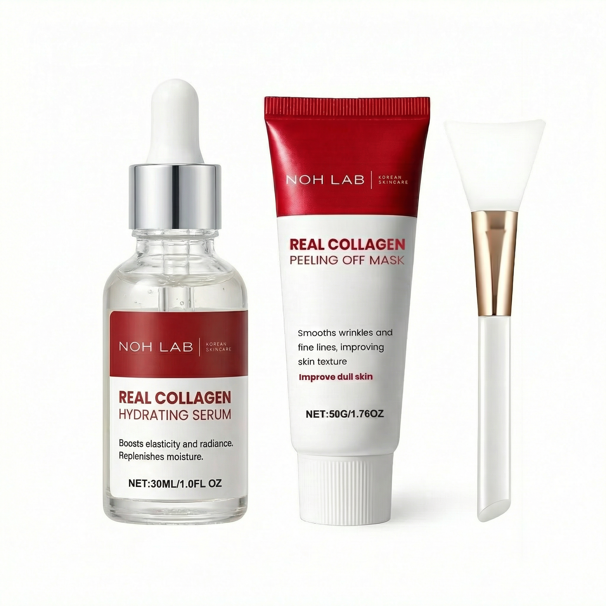 Masque Collagène Nuit Peel-Off + Serum Hydratant au Collagène | NOH LAB